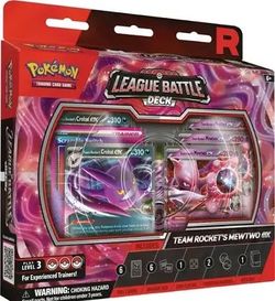 League Battle Deck Pokemon Mewto Ex Team Rocket