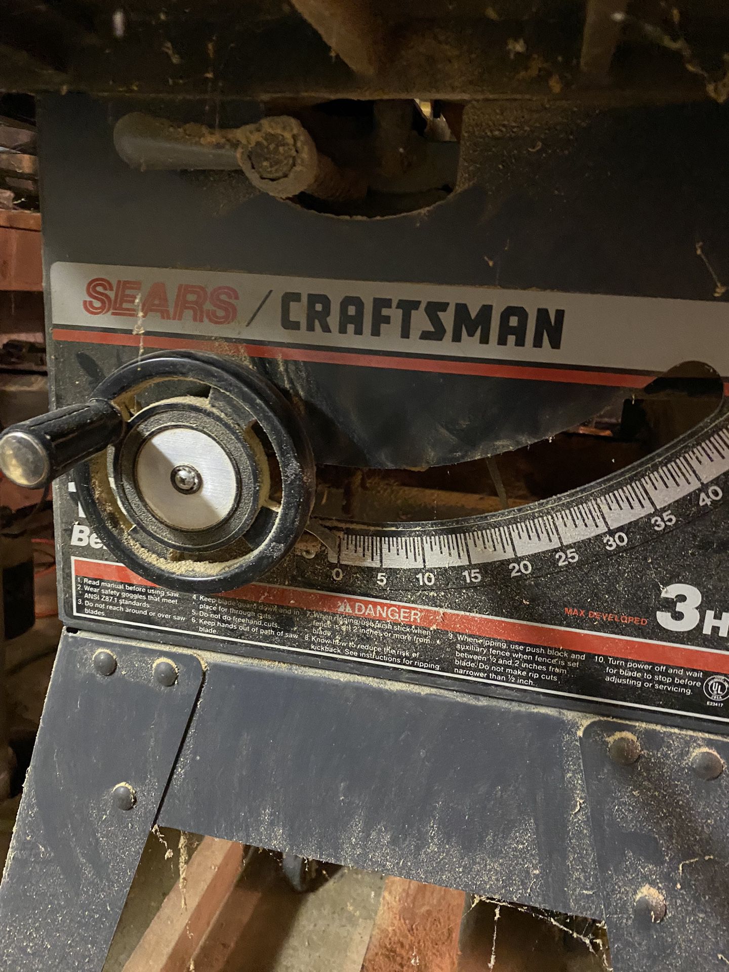 Sears Craftsman Table saw 