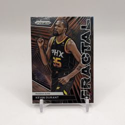2023-24 Panini Prizm #9 Kevin Durant Fractal Prizms Silver