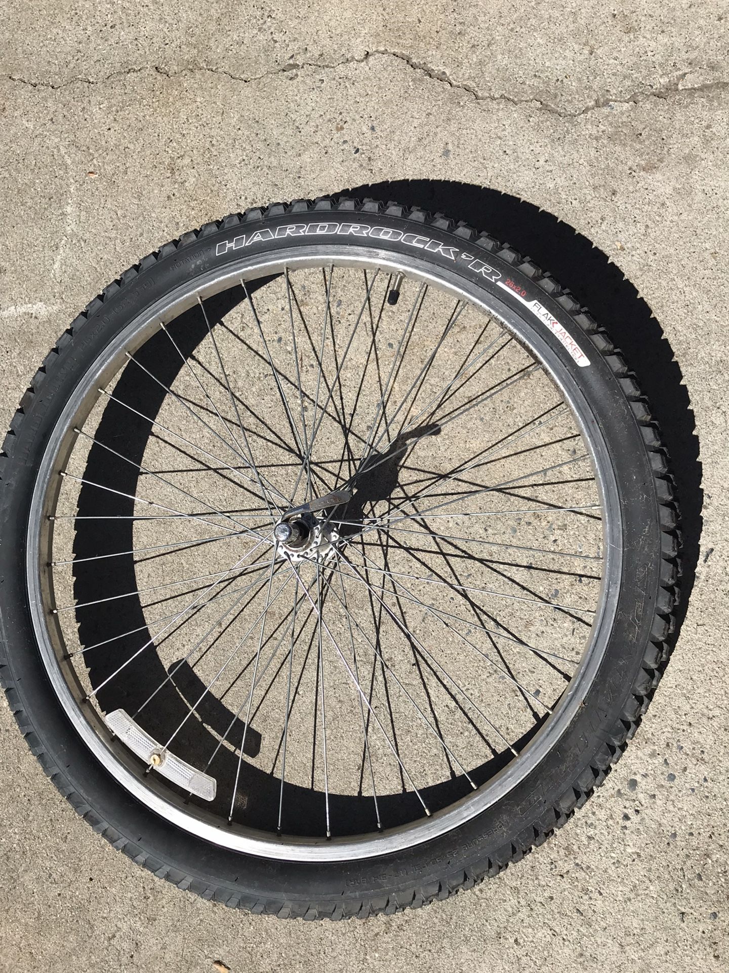 Mountain Bicycle Tire And From Wheel