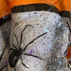 halloween glow in the dark spider web 🕷️🕸️