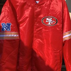 49ers Starter Bomber Jacket Size XL