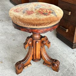 Victorian Eastlake Piano Stool