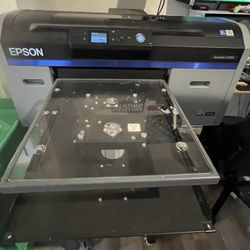 Epson SC F2100 DTG / DTF Printer With DTF Sheets, Platen, Accessories