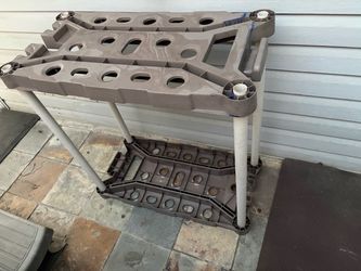 2-Tier Garden Tool Organizer / Storage Rack – $10