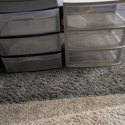 3 Plastic Dressers