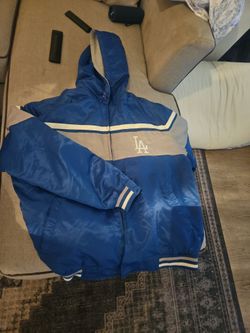LA Dodgers Heavyweight Reversible Hooded Windbreaker/Sweatshirt XL