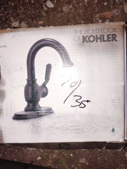 Kohler single handle bathroom faucet