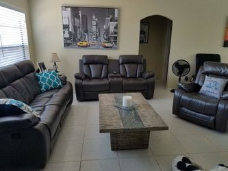 Comfy New Naples reclining sofa and loveseat set on sale only $699. FREE SAME DAY DELIVERY. NO CREDIT CHECK FINANCING