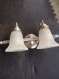 Two Light Vanity Satin Nickel Finish 