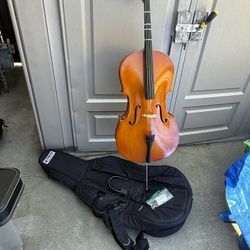 Great 😊 Wooden Cello Made In France.  4/4. Full Size 