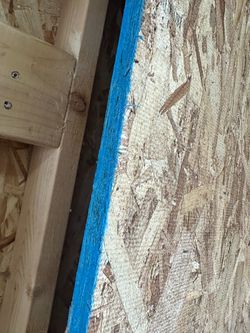 2 4x8 blue side sheets of osb sheeting plywood 4x8