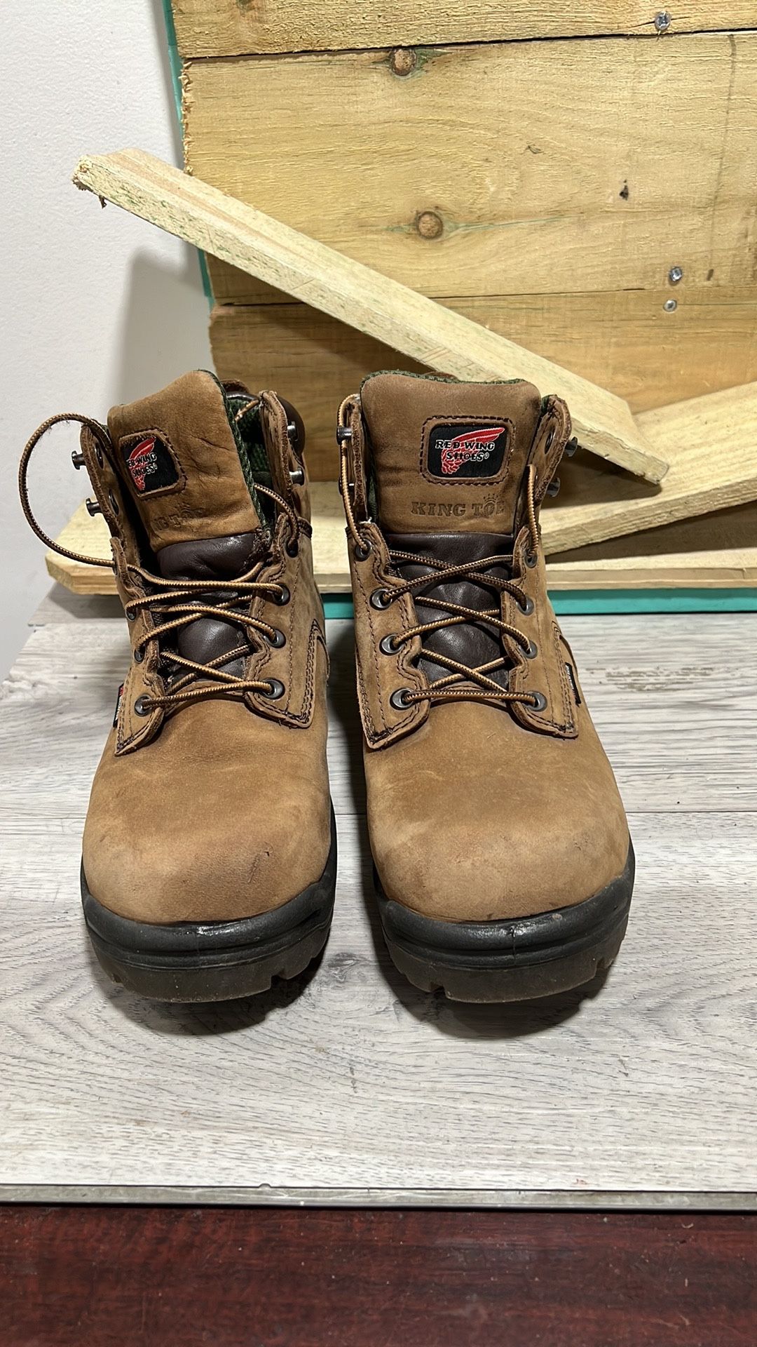 Red Wing 345 King Toe Men's Boot, Size 9.5 E2 (wide) - Brown