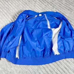 Nike Blue Tag Youth size XL full zip 80s Vintage lightweight windbreaker Jacket