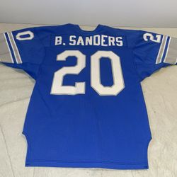 Authentic Barry Reebok Sanders Detroit Lions Russell Jersey Men 42 NFL 1989 Euc