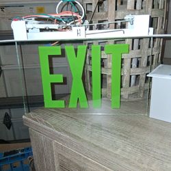 2 Beghelli  Industrial  Exit Lights Glows In The Dark 