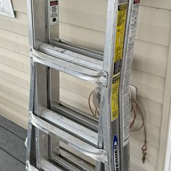 Werner Retractable Folding Ladder 