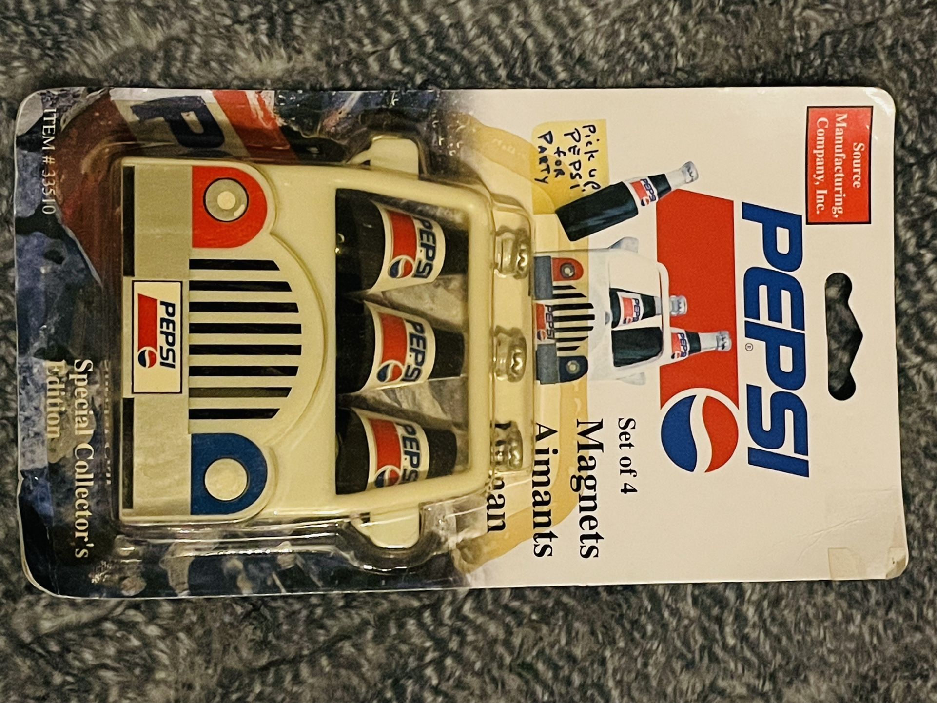 New In Package Vintage 1995 Pepsi Bottle Magnet