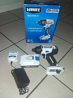 New 20v Hart Impact Drill Comes With Everything For It Firm Price $65