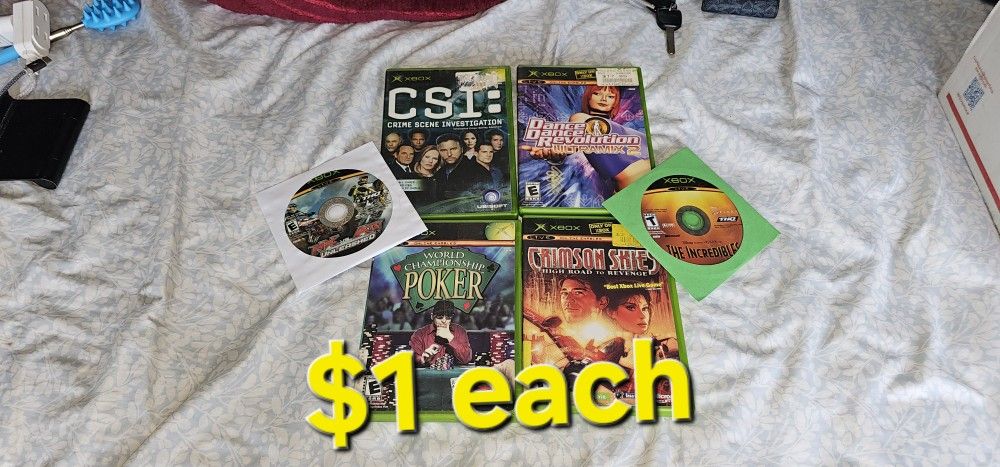 Original Xbox Games $1 Each 
