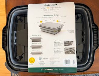 Brand new Cuisinart 4 in 1 XL Expandable Prep and Serve Tub for $15