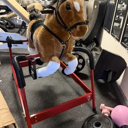Spring rocking horse with sound