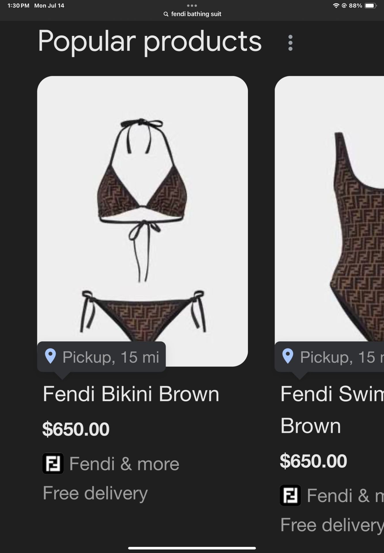 Fendi Bathing Suit