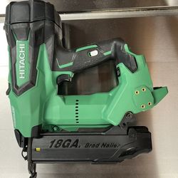 Hitachi (now Metabo HPT) 18 ga cordless brad nailer, brushless motor