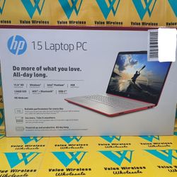 Hp laptop Intel Pentium 4gb 128gb ssd cam bt wifi 15.6 screen window 10