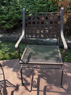 Wrought iron chair