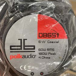 Polk Audio Speakers 6 1/2 Coaxial 