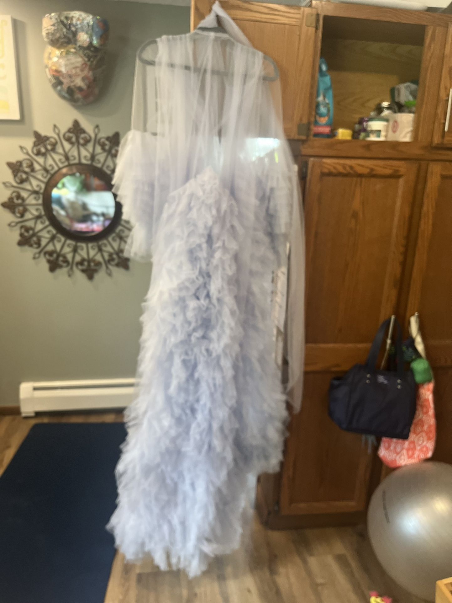 Photoshoot/Pregnancy Photos Layered Tulle Robe Lilac S/M
