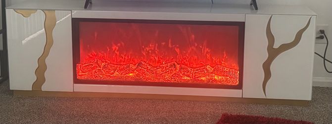 White Fireplace