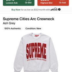 Supreme Crewneck Size L