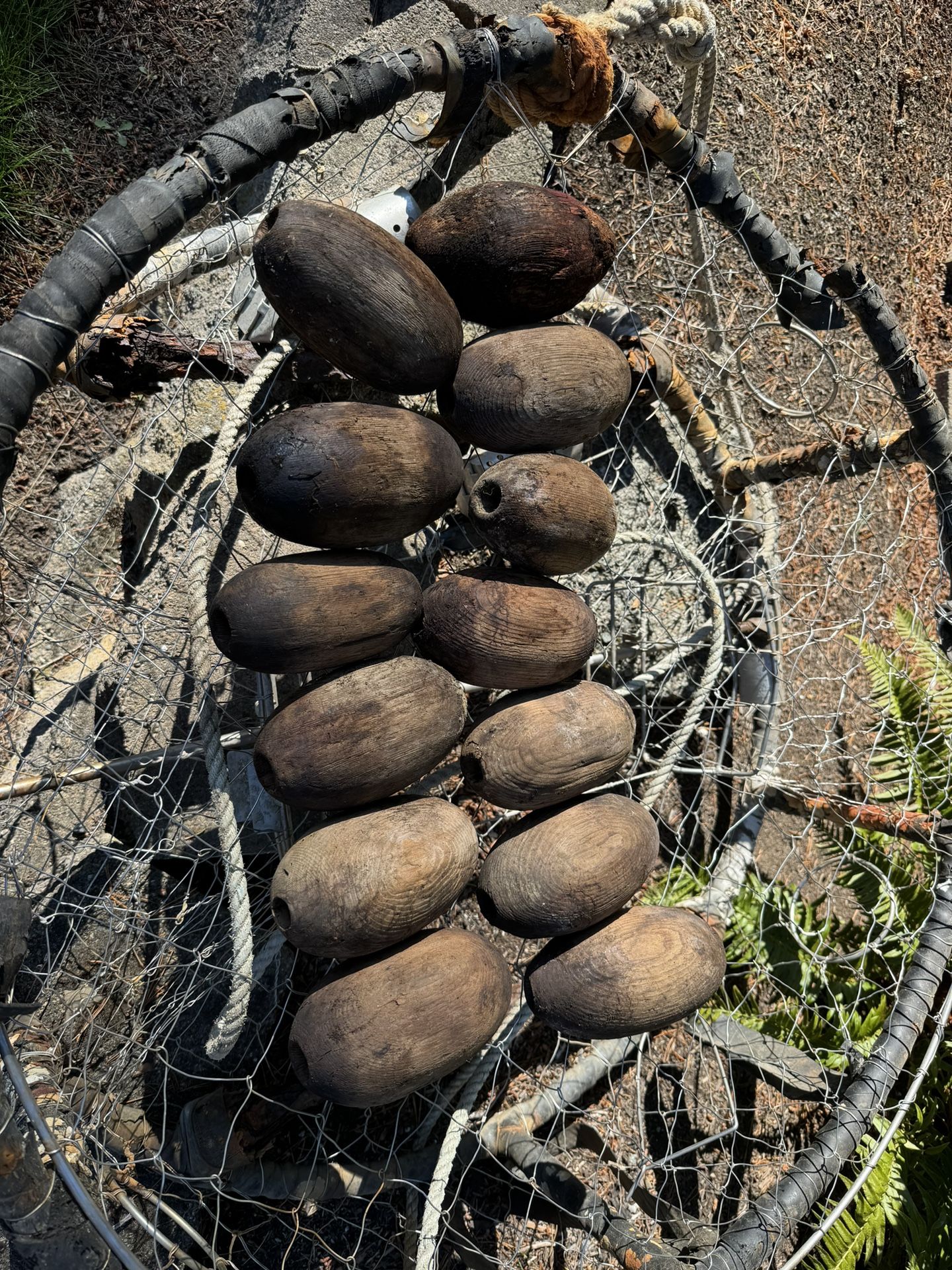 Vintage Wooden Fishing Floats