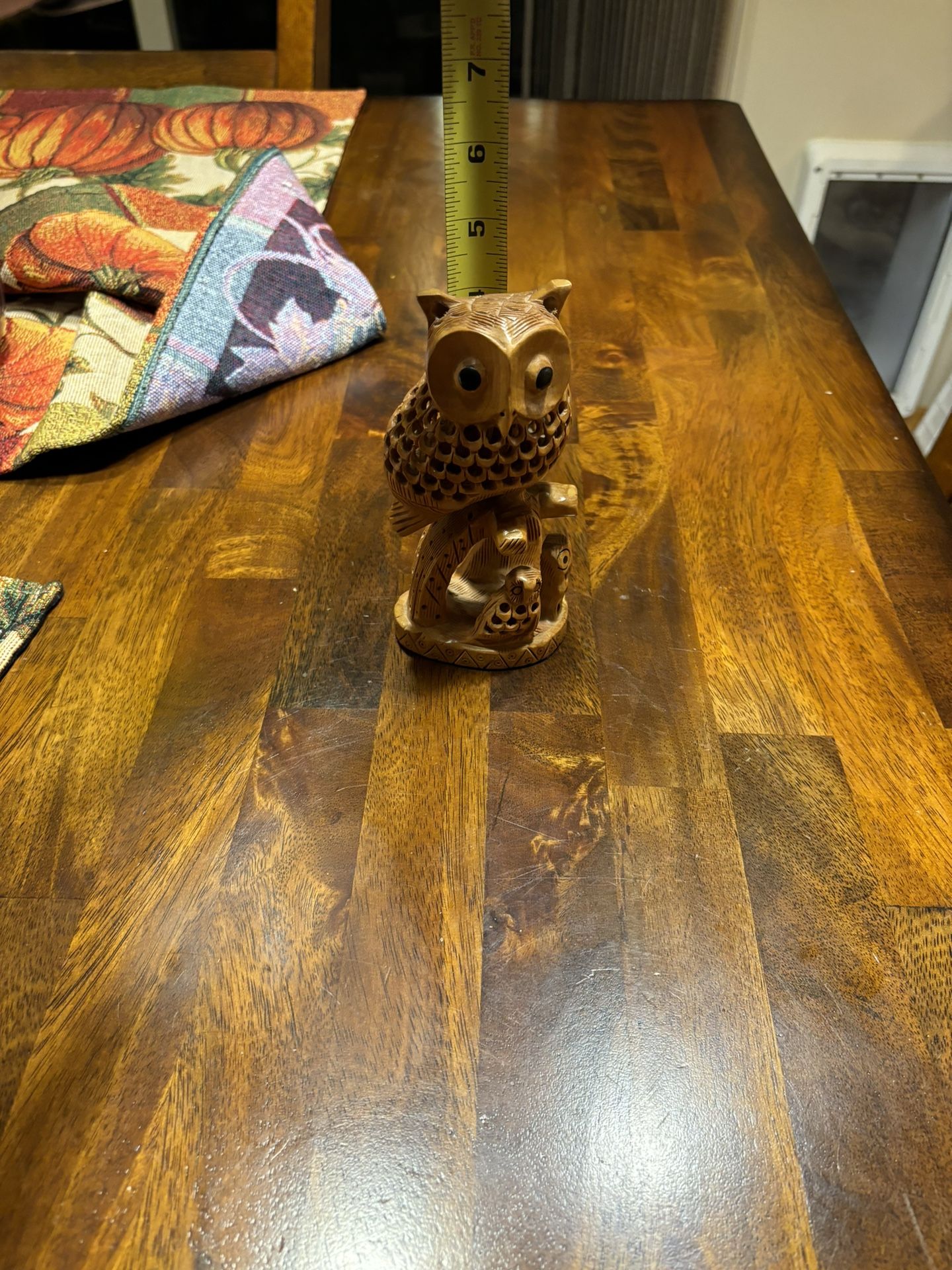 Handmade Wood Owl