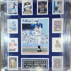 Dodgers Legend Sandy Koufax Custom-Framed 10-Card Display Piece 