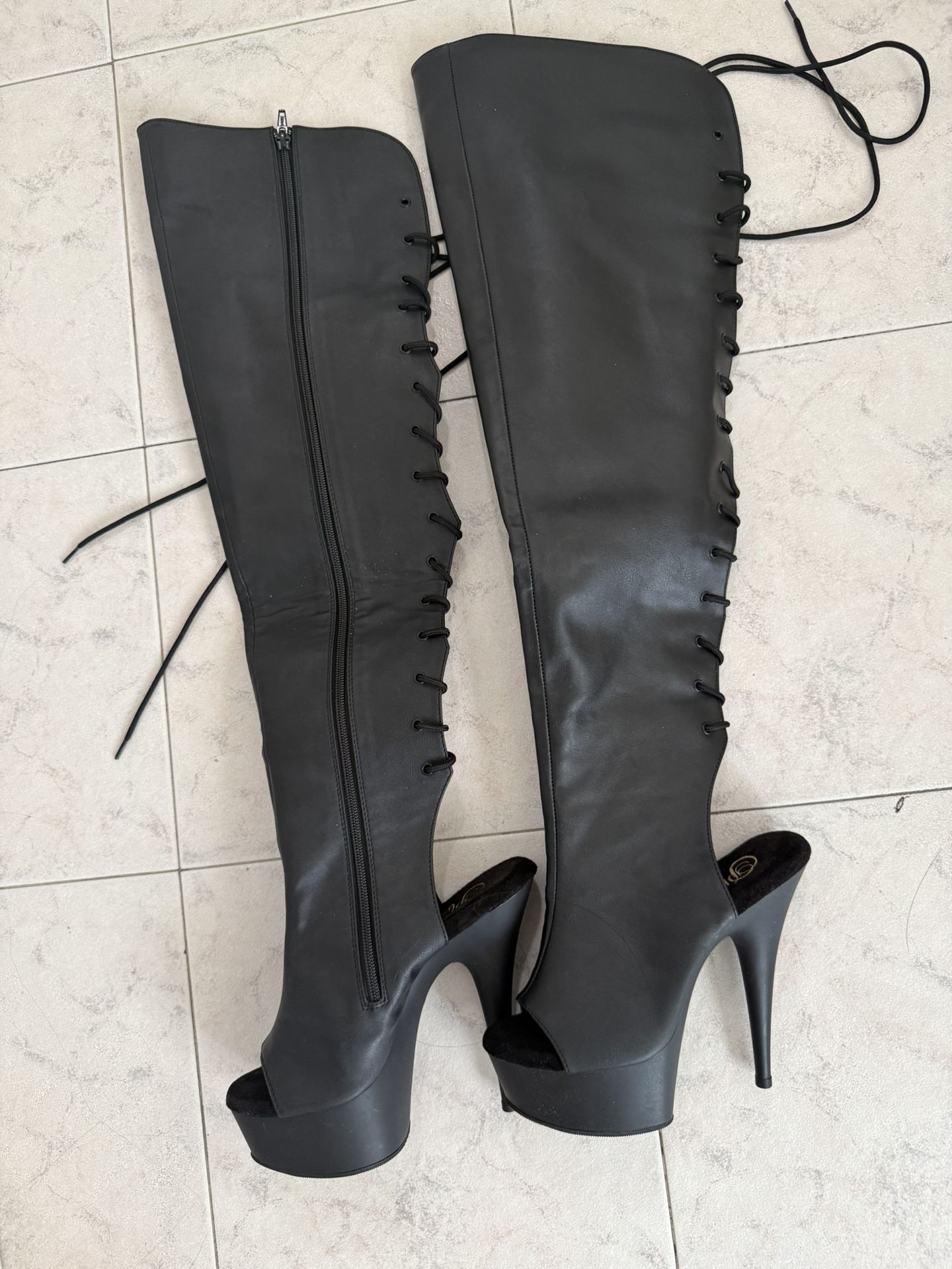 PLEASER THIGH HIGH BOOTS 4 INCH