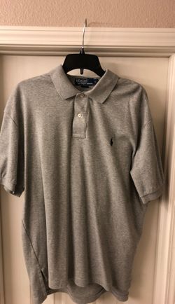 Men Polo shirt size Large Gray