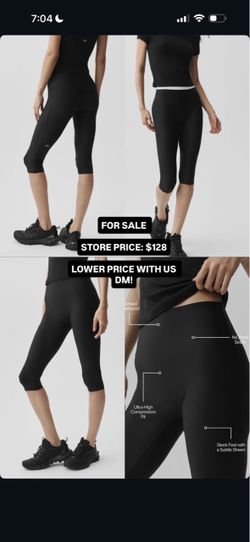 Alo high waist Airbrush capri