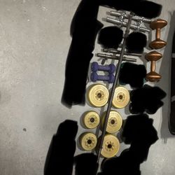 Weight Plates Dumbbells And Weight Lifting Pole!!