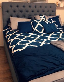 Beauty Rest Mattress & Tuffed Bedframe