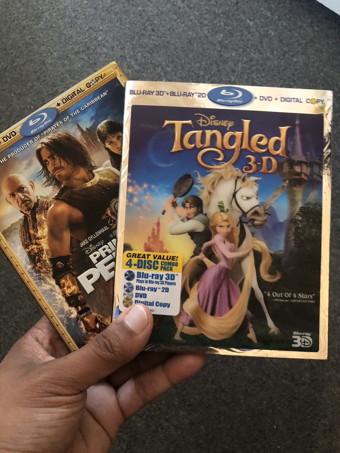 Disney 3D Blu Ray Tangled and Blu Ray if prince of Persia