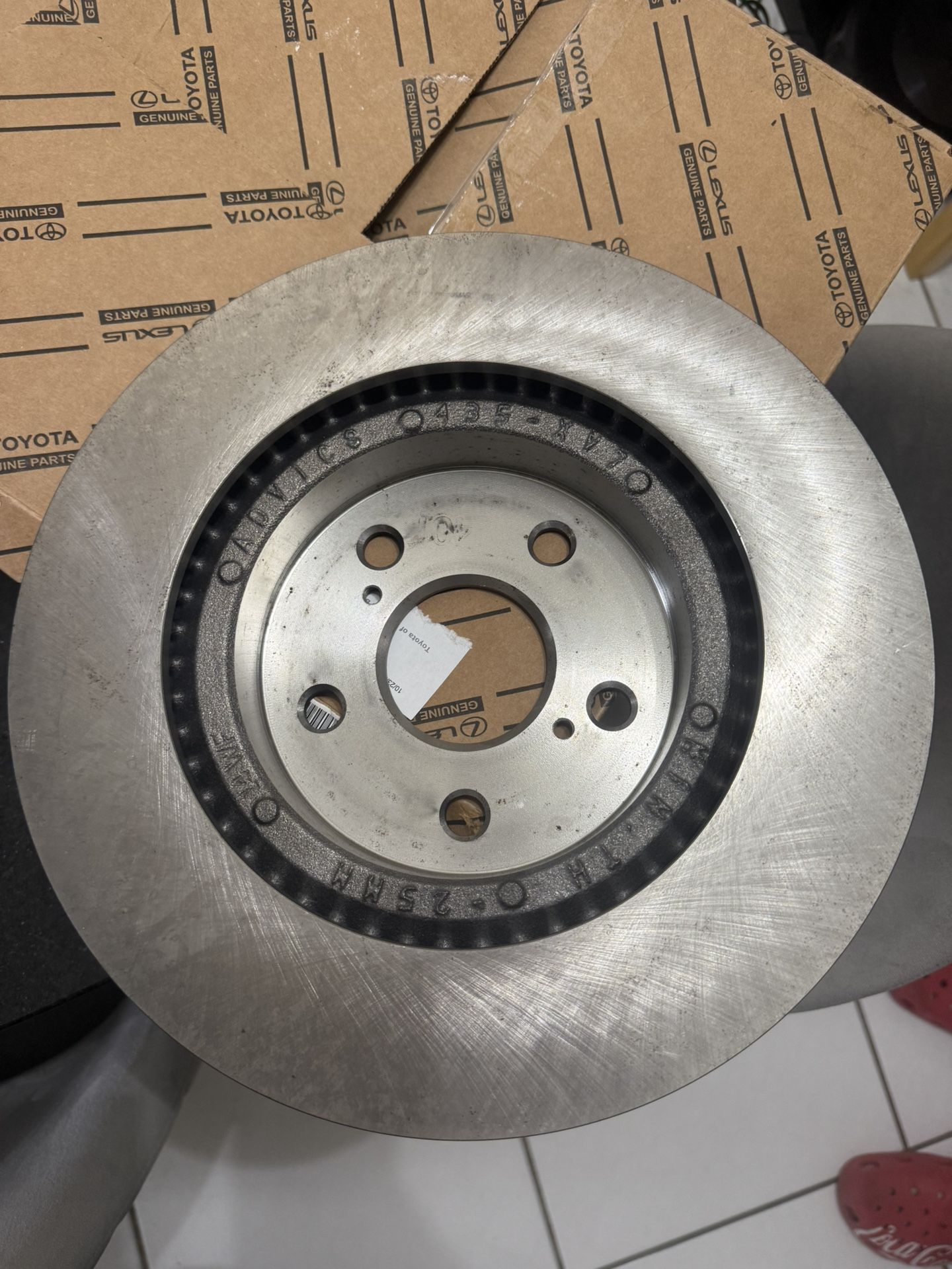2018-2023 Toyota Camry Front Brake Rotor (contact info removed)200 Genuine Rav4 Avalon Single