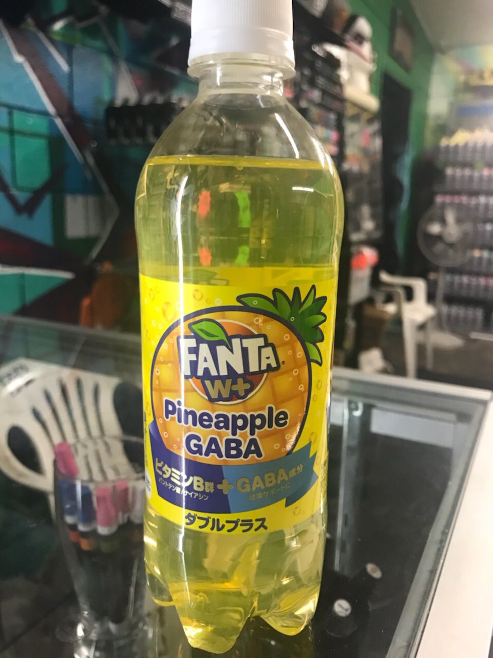 Fanta W+ Pineapple GABA Soda. Very Rare. Japanese import