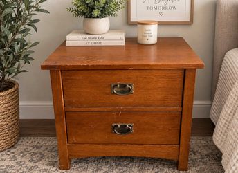 Wooden 2-Drawer Dresser / Nightstand