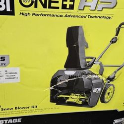 Like new 18V Ryobi snowblower kit