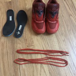 Red Puma Lamelo Ball Shoes Size 5