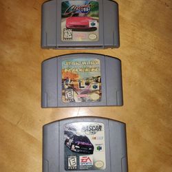 Nintendo 64 Games Collection Bundle Lot Game Cartridges Racing Combo N64
