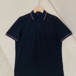 Prada Medium Short Sleeve Polo Men Black 